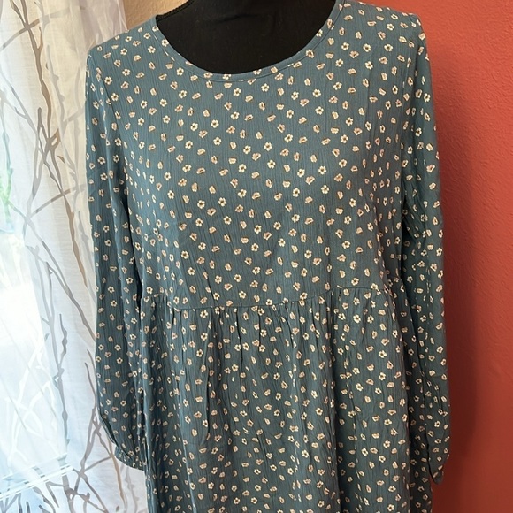 NEW American Eagle Drop Wasit Boho Cut Out Back Bady Doll Dress - Picture 4 of 8